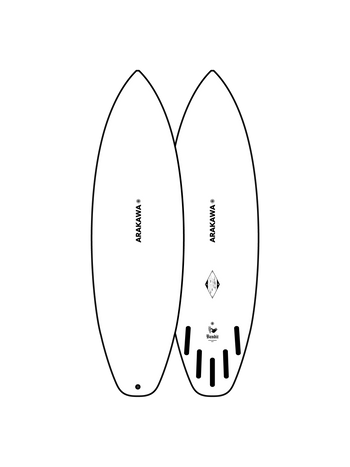 Bandit 5'9" x 19.5 X 2.56 - 30.30L, 5x  Futures Fin Boxes, PU - ID:1130546