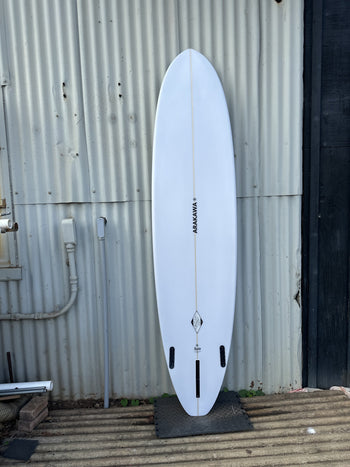 Avis 8'2" x 22.1 X 3.0 - 59.50L, Round Pin, 1x  Single + 2 Boxes Futures Fin Box, PU - ID:1149366