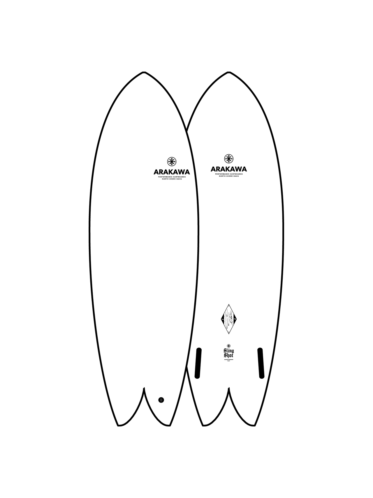 Slingshot 5'4" x 20.0 X 2.31 - 28.30L, Swallow, 2x  Futures Fin Boxes, PU [Good] - ID:883507