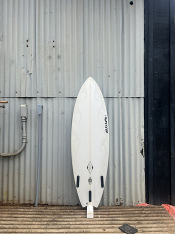 Firecat 5'7" x 19.25 X 2.44 - 27.90L, Swallow, 3x  Futures Fin Boxes, PU - ID:612949