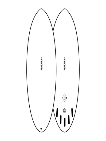 Holy Moli 7'0" x 21.0 X 2.8 - 44.40L, Round Pin, 5x  Futures Fin Boxes, PU - ID:1163829