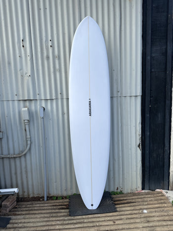 Avis 8'2" x 22.1 X 3.0 - 59.50L, Round Pin, 1x  Single + 2 Boxes Futures Fin Box, PU - ID:1149366