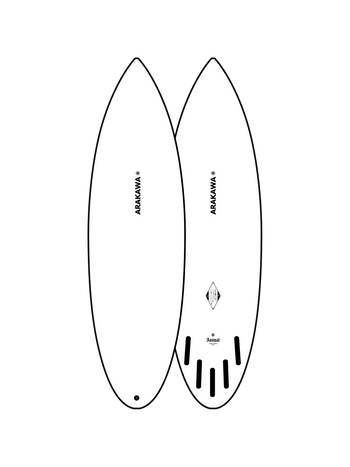 Animal 6'2" x 20.0 X 2.7 - 35.00L, Round Pin, 3x  Futures Fin Boxes, PU - ID:1136861