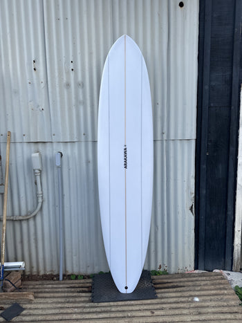 Avis 8'0" x 21.75 X 2.75 - 52.80L, Round Pin, 1x  Single + 2 Boxes Futures Fin Box, PU - ID:1149364