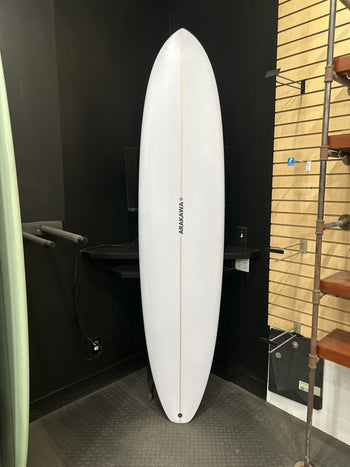 Avis 8'0" x 22.1 X 2.88 - 55.50L, Round Pin, 1x  Single + 2 Boxes Futures Fin Box, PU - ID:1149365