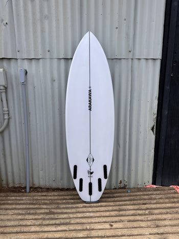 Bandit 5'8" x 19.0 X 2.44 - 27.70L, 5x  Futures Fin Boxes, PU - ID:1130544