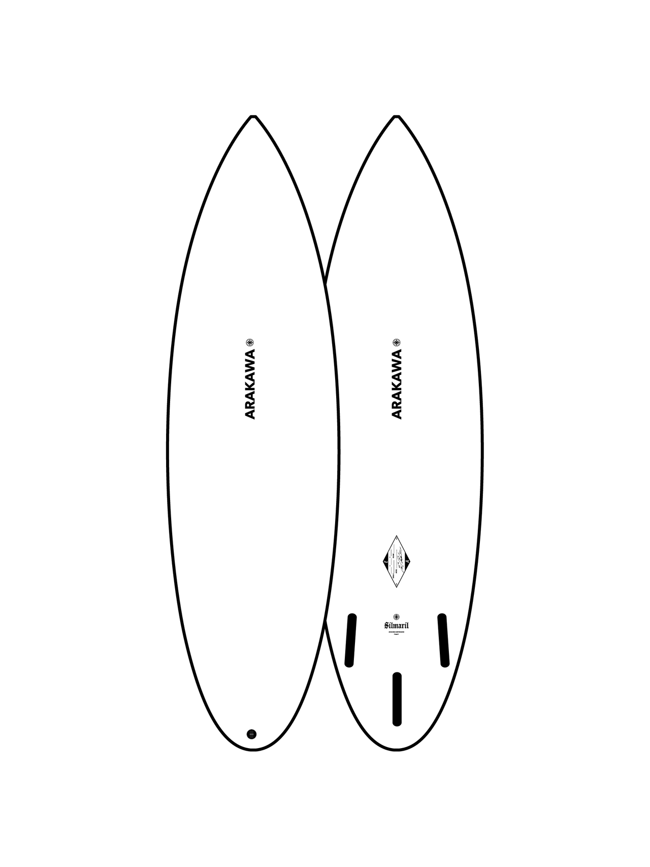 Silmaril 6'1" x 19.25 X 2.56 - 30.80L, 3x  Futures Fin Boxes, PU - ID:1132382