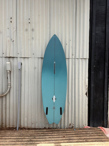 HP Twin 5'10" x 19.5 X 2.5, Wing Swallow, 2x   Fin Boxes, PU - ID:1123797