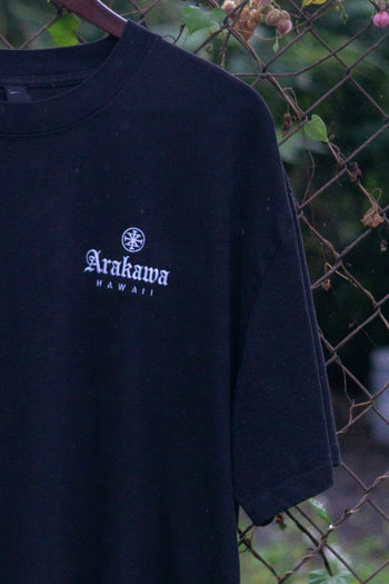 Embroidered Low Key Tee - Black
