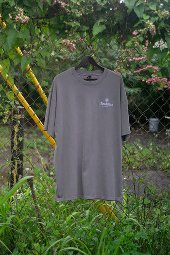 Embroidered Low Key Tee - Grey