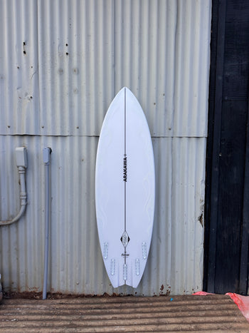 Firecat 5'8" x 19.88 X 2.44 - 30.00L, Swallow, 5x  Futures Fin Boxes, PU - ID:1120474
