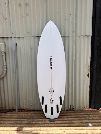 Bandit 5'9" x 19.5 X 2.56 - 30.30L, Bat, 5x  Futures Fin Boxes, PU - ID:1130547
