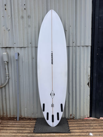Holy Moli 7'2" x 21.0 X 2.63 - 42.60L, Round Pin, 5x  Futures Fin Boxes, PU [Good] - ID:1045638